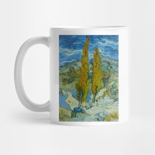 Two Poplars in the Alpilles near Saint-Remy by Vincent Van Gogh Mug